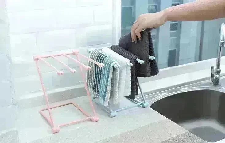 Foldable Dishcloth Shelf Kitchen Accessories Gadget Organizer - EX-STOCK CANADA