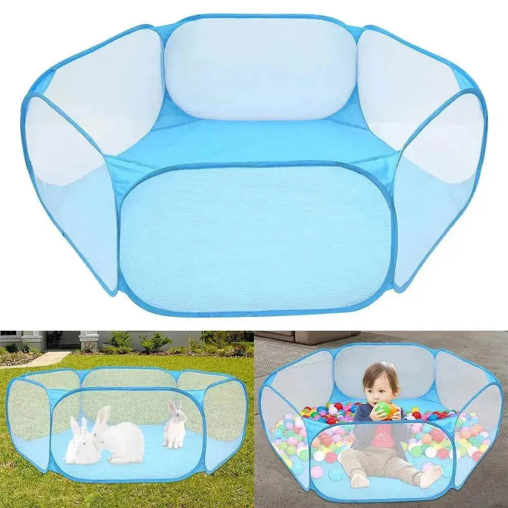 Foldable Kids' Play Tent with Ball Pit: Ocean Ball Pool & Crawling Game House for Outdoor Fun - EX-STOCK Canada