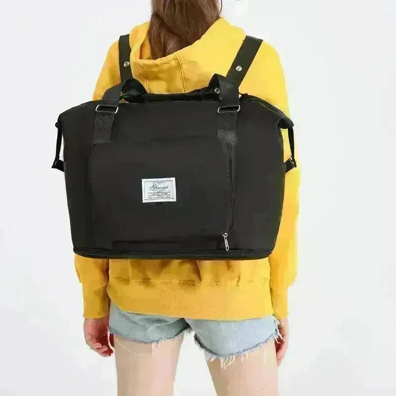 Folding Travel Bags For Backpack Handbag Sholder Bag Gym Fitness Weekender Overnight Women - EX-STOCK CANADA