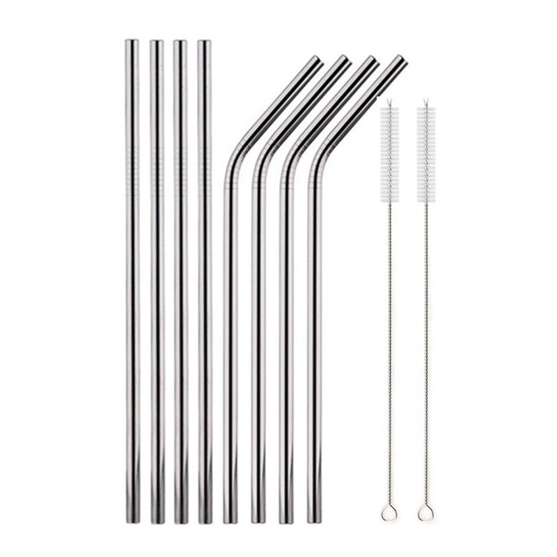Food Grade 304 Stainless Steel Color Metal Straws EX-STOCK Canada 
