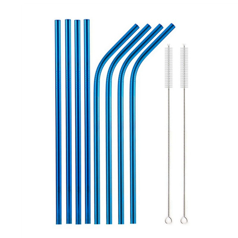 Food Grade 304 Stainless Steel Color Metal Straws EX-STOCK Canada 