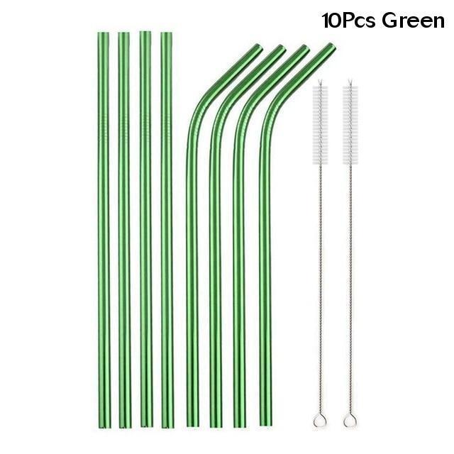 Food Grade 304 Stainless Steel Color Metal Straws EX-STOCK Canada 