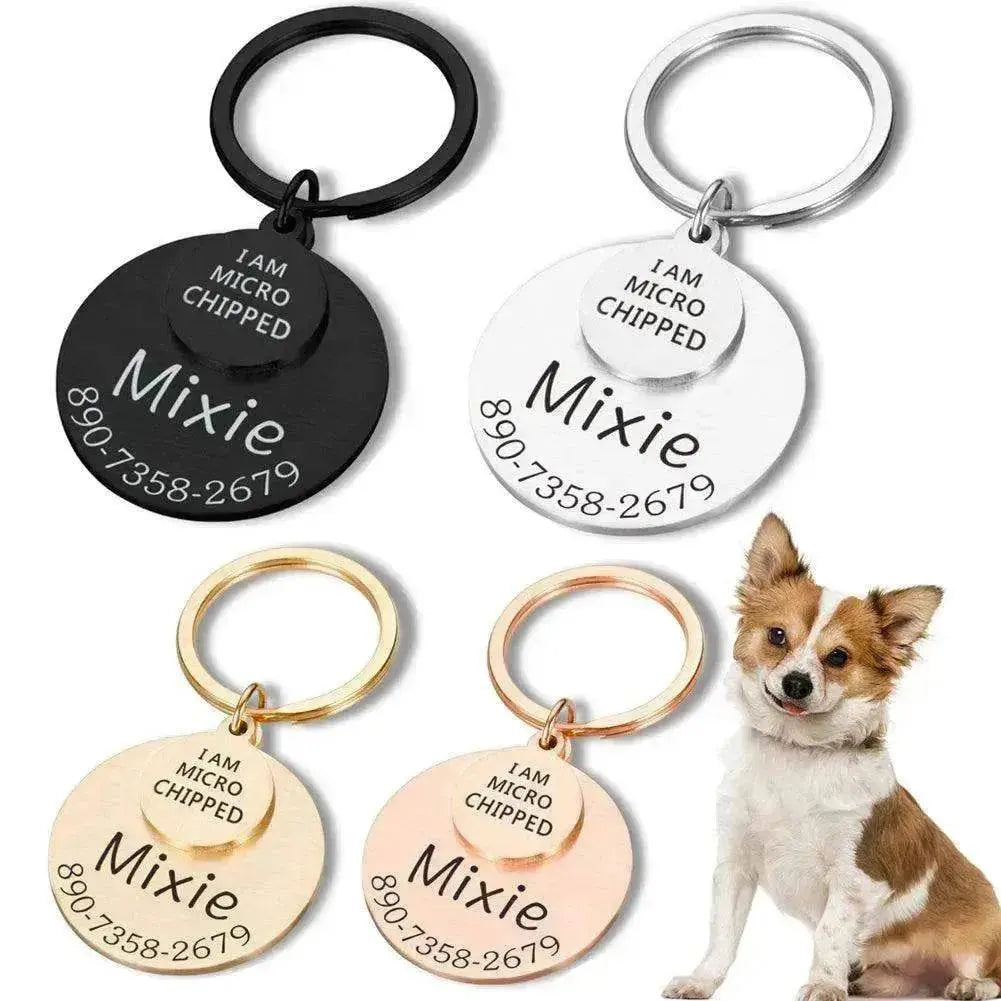 Funny Personalized POD Collar Pet ID Tag Keychain - EX-STOCK Canada