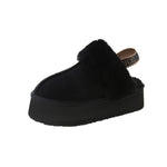 Fur Integrated Platform Snow Boots Toe Cap Non-slip EX-STOCK Canada 