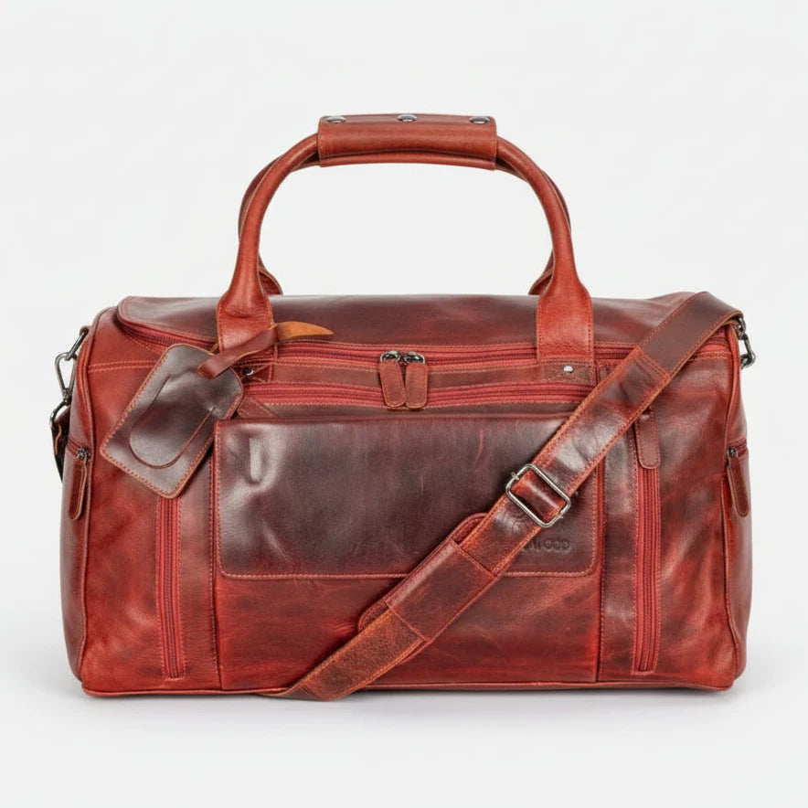 Greenwood Leather Regina Large Travel Duffle Bag 