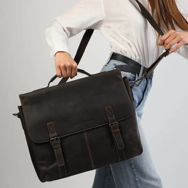Greenwood Leather Laptop Bag 