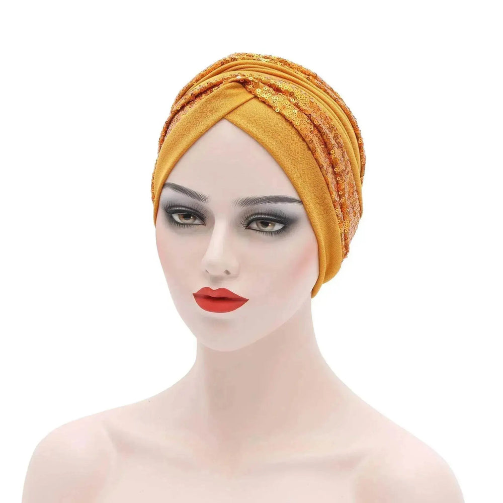 Garbled Cloth Sequined African Baotou Arab Hat - EX-STOCK Canada