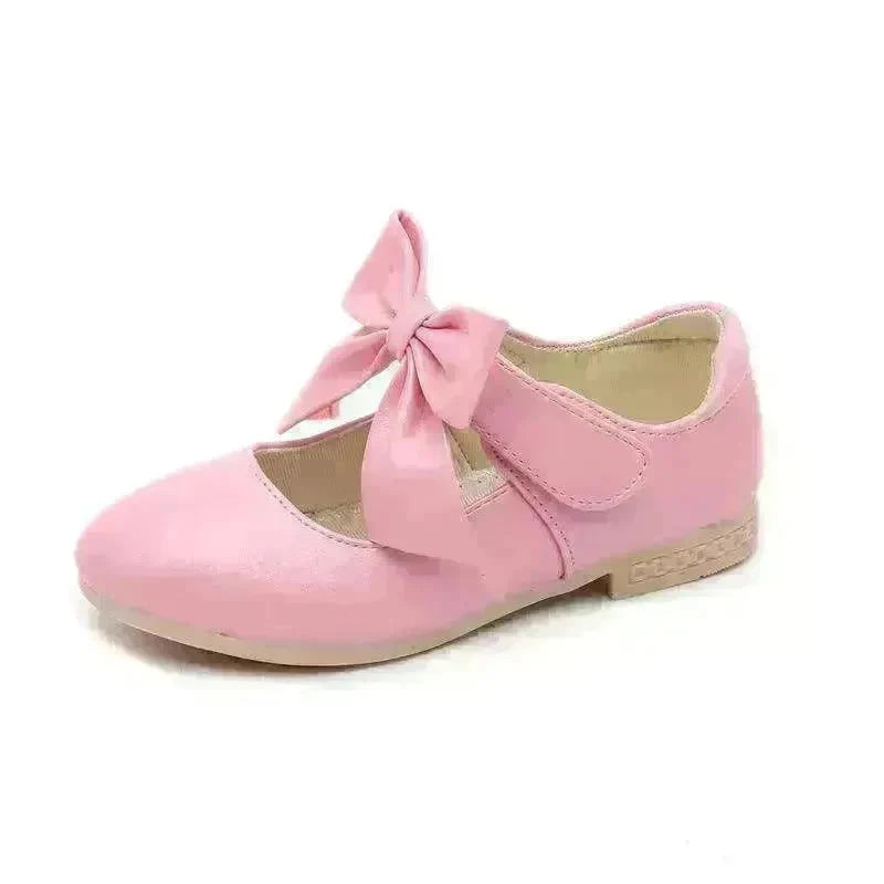 Girls Shoes White Leather Shoes Bowknot Girls Children Princess Shoes - EX-STOCK CANADA