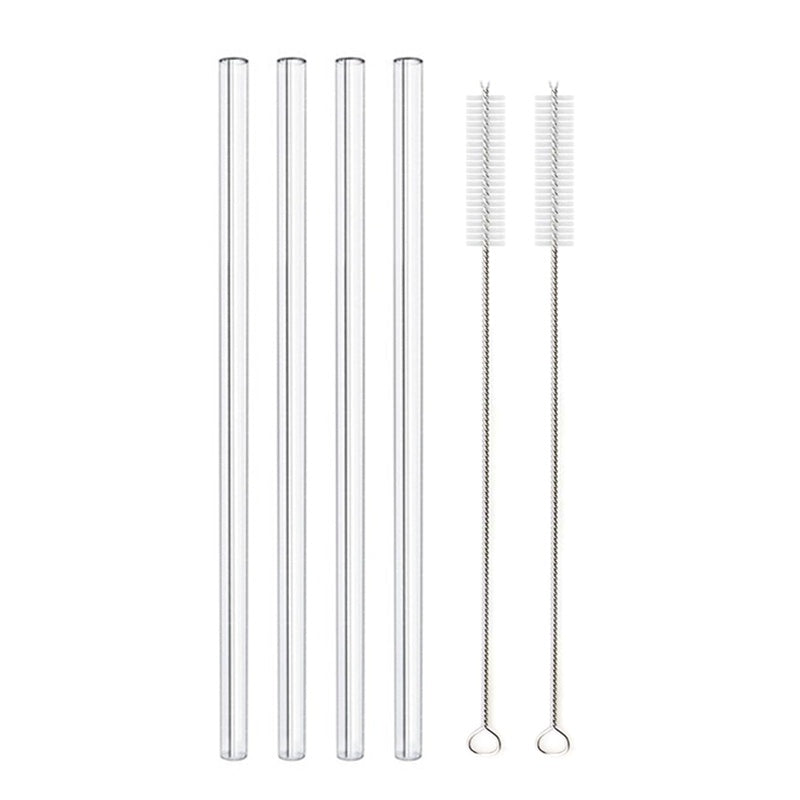 Glass Straws, Pearl Milk Tea Coarse Drinking Straws, Non-disposable Transparent Water Cups, Long Straws EX-STOCK Canada 
