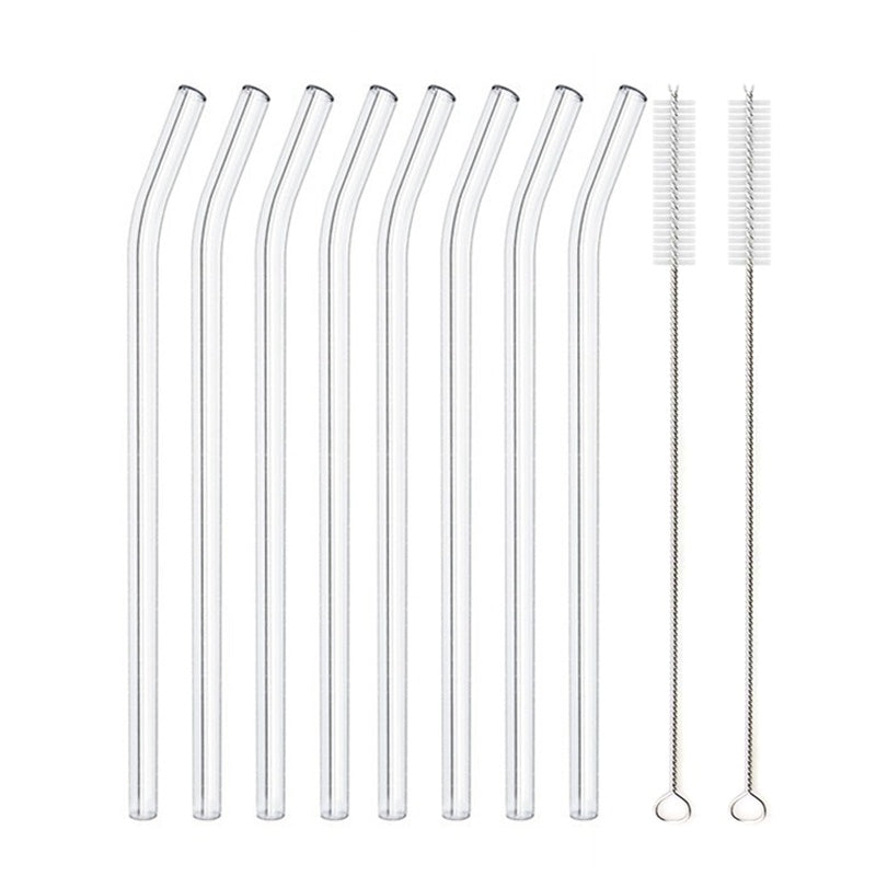 Glass Straws, Pearl Milk Tea Coarse Drinking Straws, Non-disposable Transparent Water Cups, Long Straws EX-STOCK Canada 