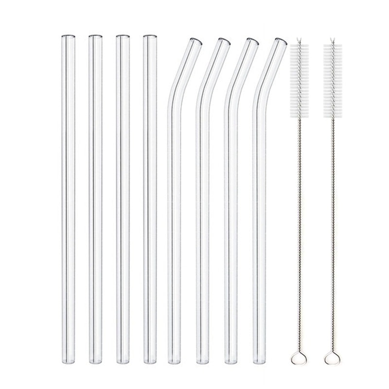 Glass Straws, Pearl Milk Tea Coarse Drinking Straws, Non-disposable Transparent Water Cups, Long Straws EX-STOCK Canada 