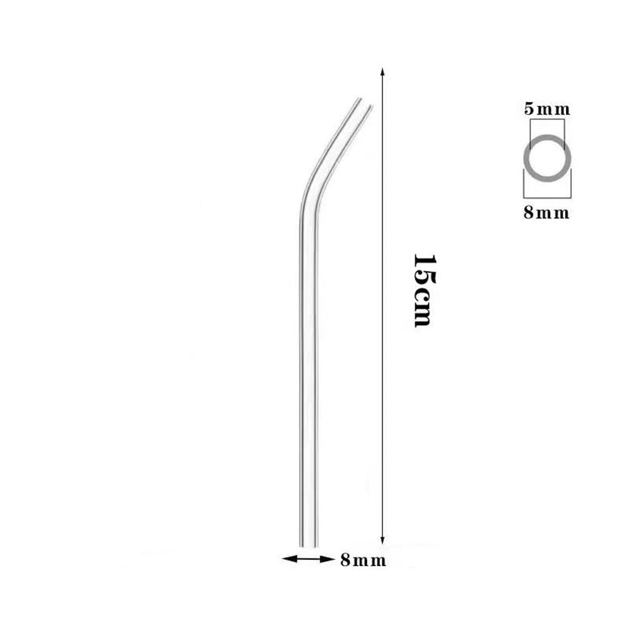 Glass Straws, Pearl Milk Tea Coarse Drinking Straws, Non-disposable Transparent Water Cups, Long Straws EX-STOCK Canada 