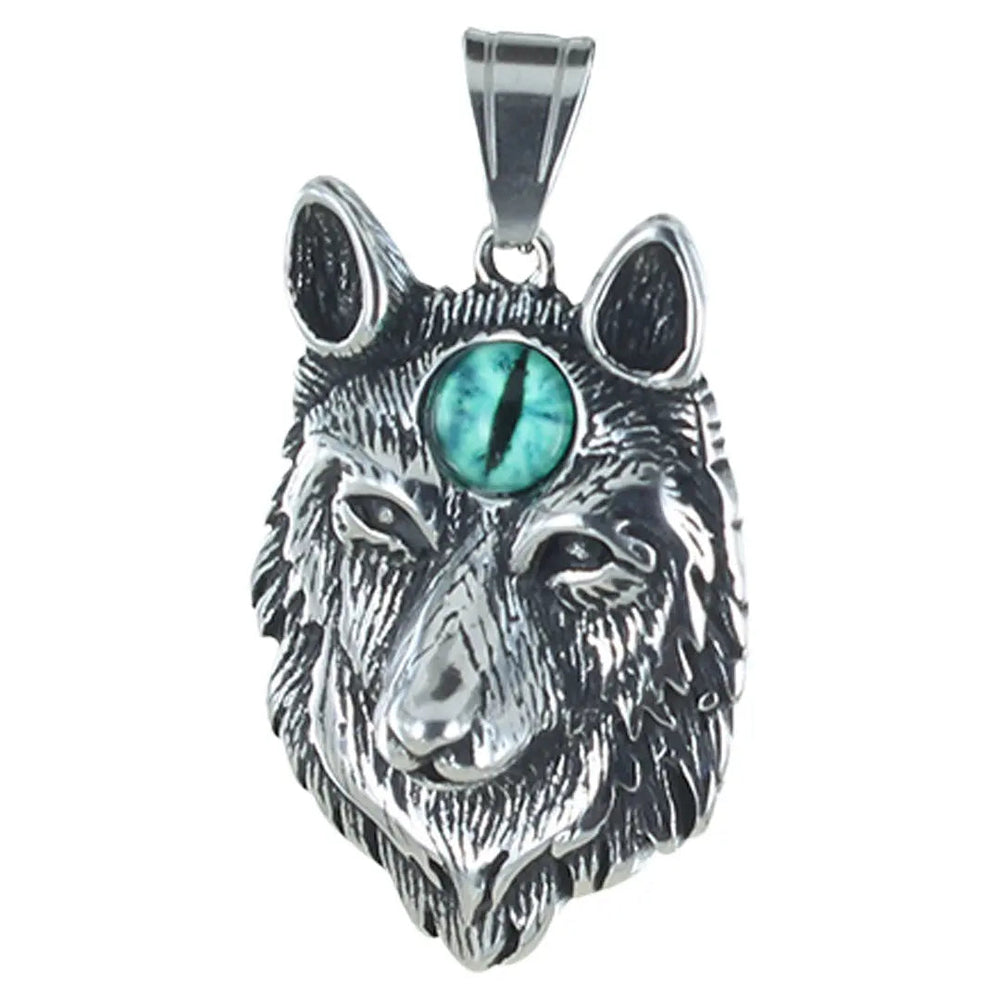 Pendentif Œil du Mal Loup-Garou pour Homme GoSteelEX-STOCK Canada 