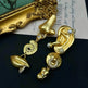 Graceful And Fashionable Nose Mouth Ear Expression Earrings - EX-STOCK Canada