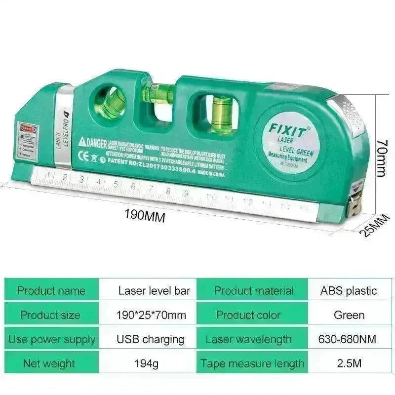 Green Rechargeable Scale Measuring Tape - EX-STOCK CANADA