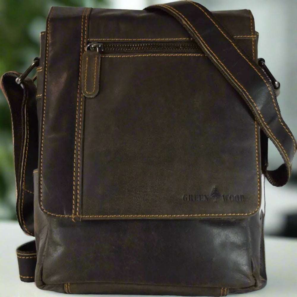 Greenwood Leather Henry Mini-Messenger Bag EX-STOCK Canada 