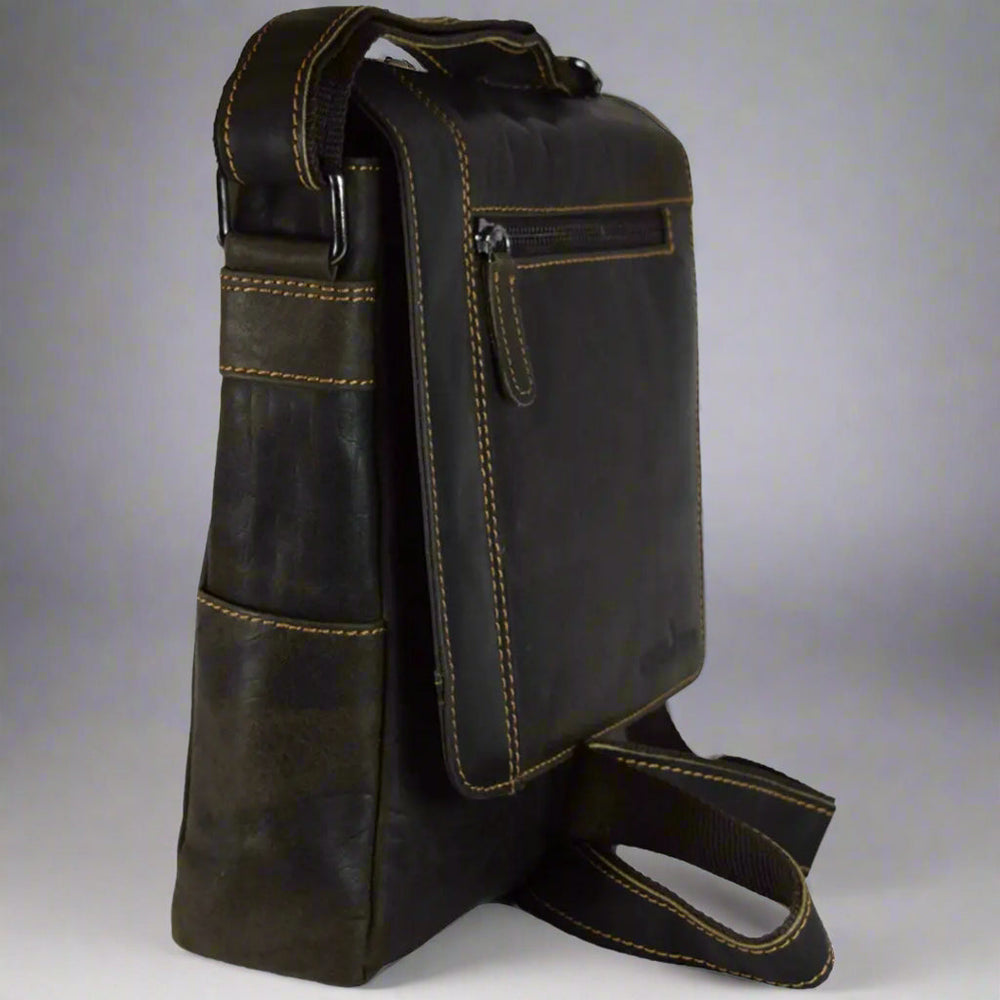 Greenwood Leather Henry Mini-Messenger Bag EX-STOCK Canada 