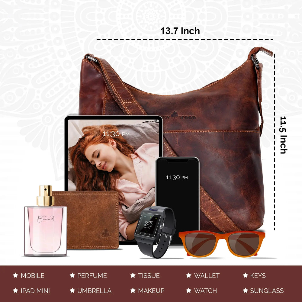 Greenwood Leder Damen UmhängetascheEX-STOCK Canada 