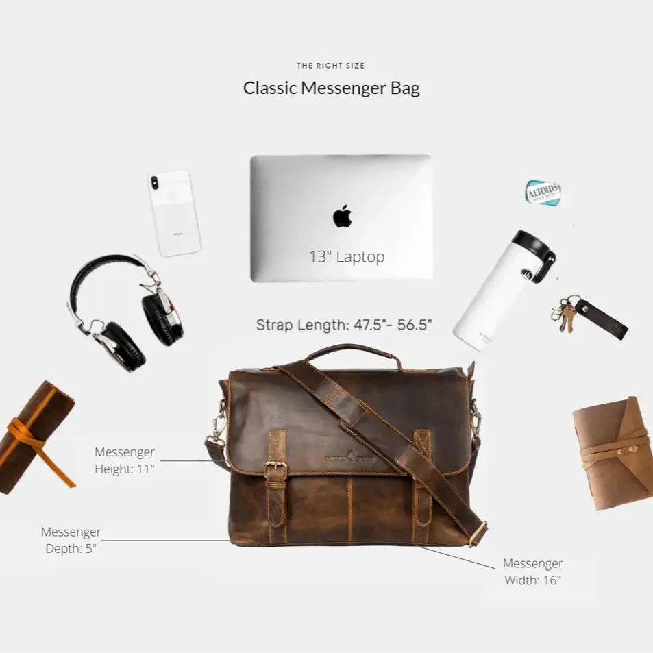 Greenwood Leather Laptop Bag 