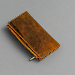 Cartera de cuero Greenwood con RFID y bolsillo con cremalleraEX-STOCK Canada 