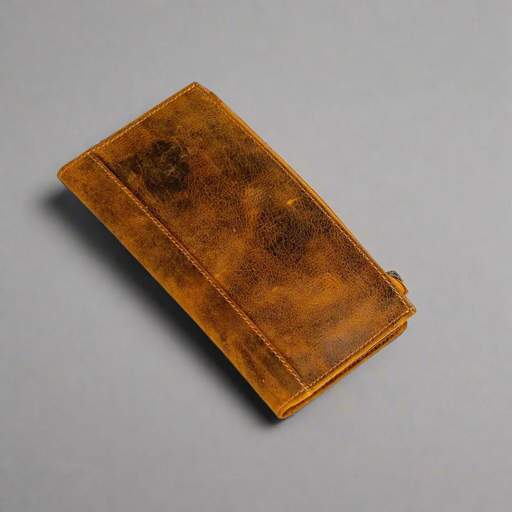 محفظة غرينوود للجلد مزودة بتقنية RFID وجيب بسحابEX-STOCK Canada 