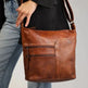 Greenwood Leather Shoulder Bag with 2 Zip Pockets EX-STOCK Canada 