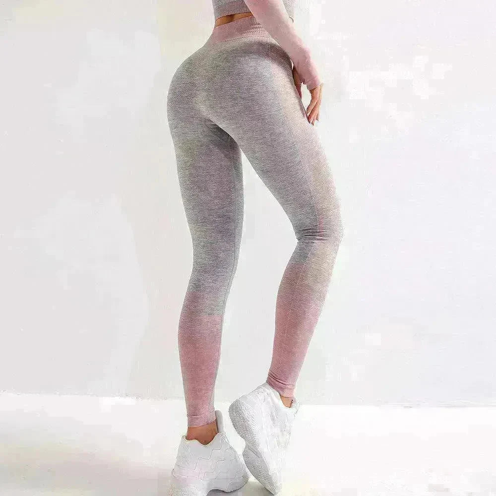 Gym High Waist Leggings Women Knitted Workout Running Yoga Pants - EX-STOCK CANADA