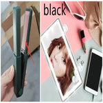 Afeitadora de pelo sin cable USB Afeitadora de pelo mini de cerámica Rizador de pelo 3 Temperaturas constantes Plancha portátil para viajes - EX-STOCK Canada
