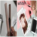 Afeitadora de pelo sin cable USB Afeitadora de pelo mini de cerámica Rizador de pelo 3 Temperaturas constantes Plancha portátil para viajes - EX-STOCK Canada