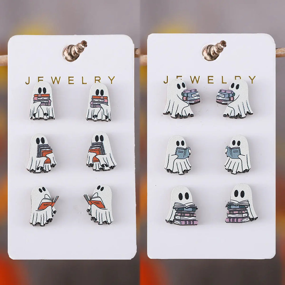 Halloween Book Ghost Wooden Studs Suit - EX-STOCK Canada