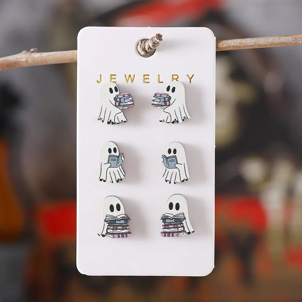 Halloween Book Ghost Wooden Studs Suit - EX-STOCK Canada