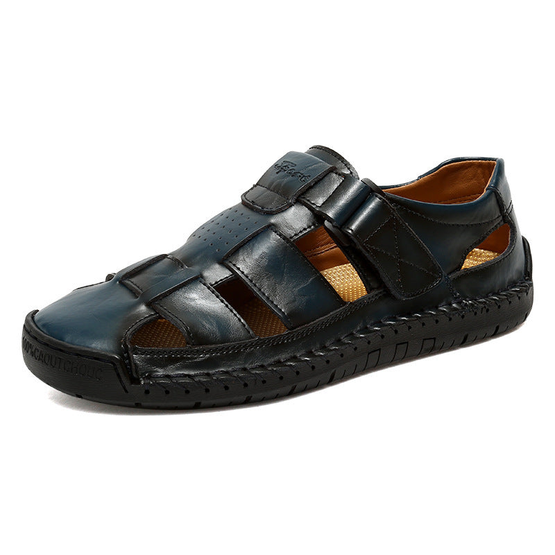 Handmade Stitching Leather Casual Beach Men's Sandals  EX-STOCK CANADA