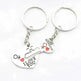 Heart-shaped Keychain English Secret Love Keychain Couple Keychain - EX-STOCK CANADA