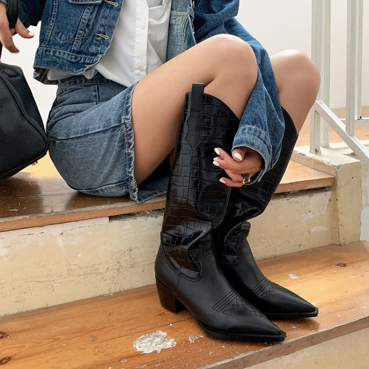 High Top Martin Boots All-match Lattice Riding Boots Women's Boots EX-STOCK Canada 