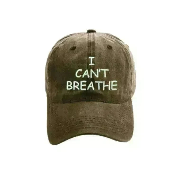 I can't breathe embroidered baseball caps - EX-STOCK CANADA