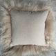 Square Nude  Icelandic Sheepskin Pillow Cover EX-STOCK Canada 