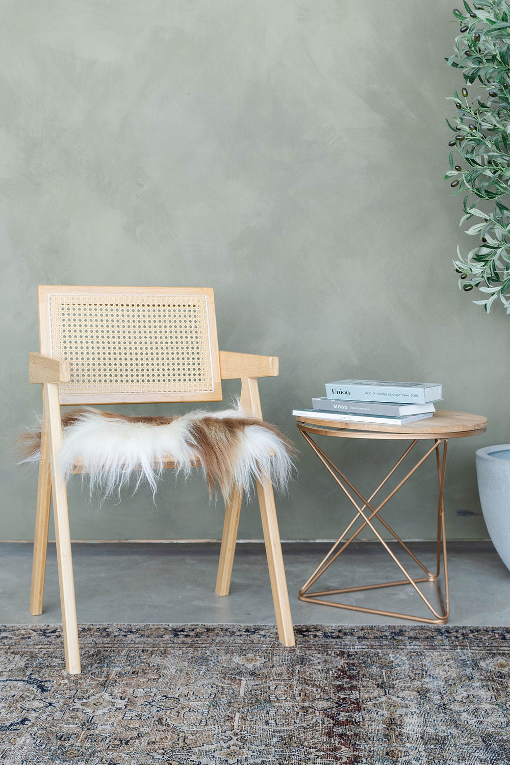 Brown Spotted Icelandic Sheepskin Chair Pad | Random 