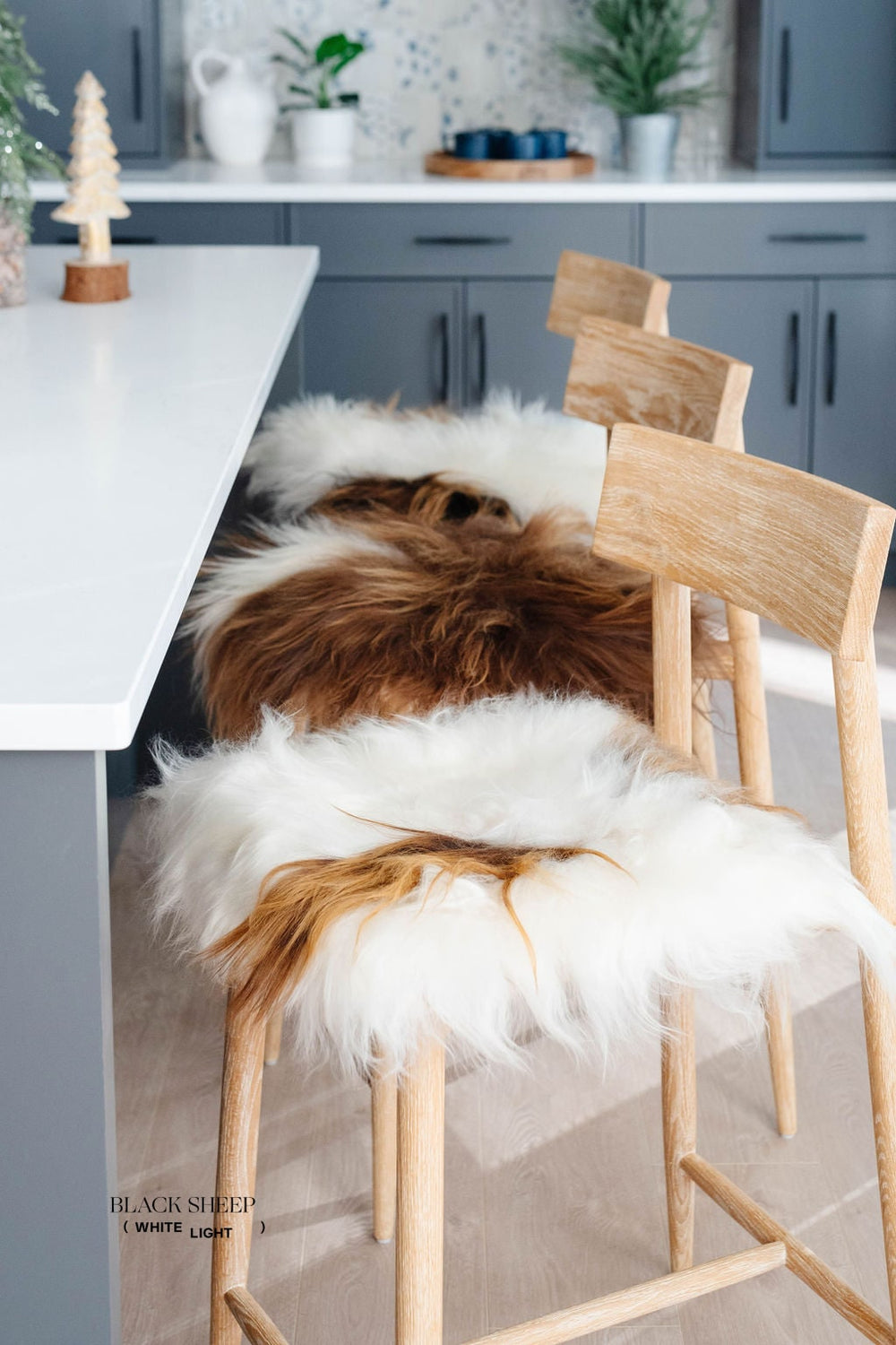 Brown Spotted Icelandic Sheepskin Chair Pad | Random 