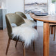 White Icelandic Sheepskin Chair Pad 