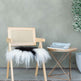 Black Spotted Icelandic Sheepskin Chair Pad | Random 