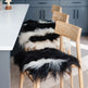 Black Spotted Icelandic Sheepskin Chair Pad | Random 