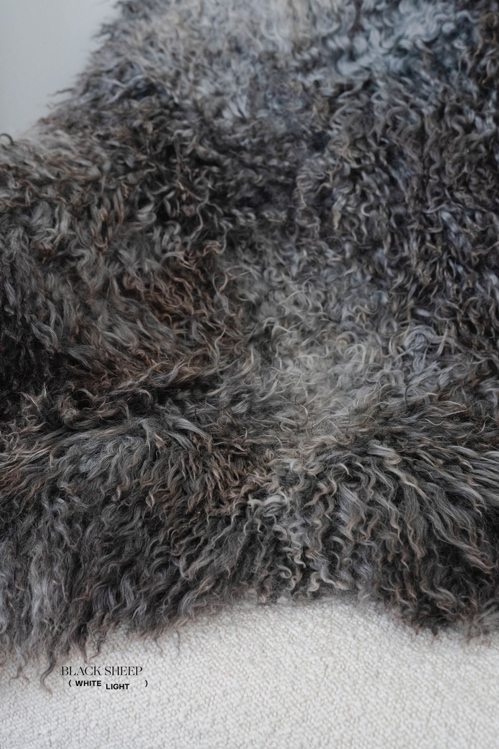 Grey Long Wool Gotland Sheepskin 