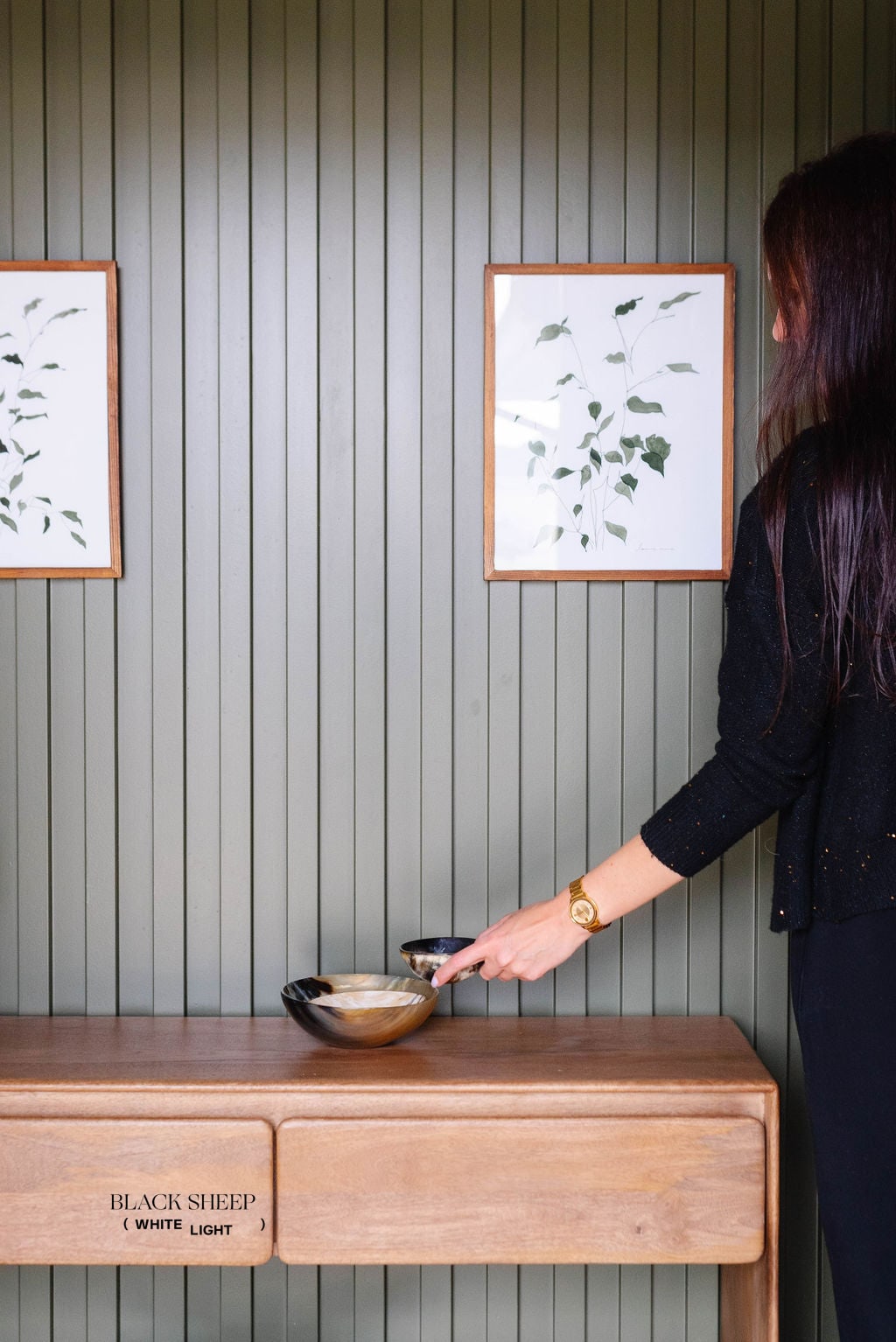 Ankole & Gyr Horn Dark Round Bowl EX-STOCK Canada 