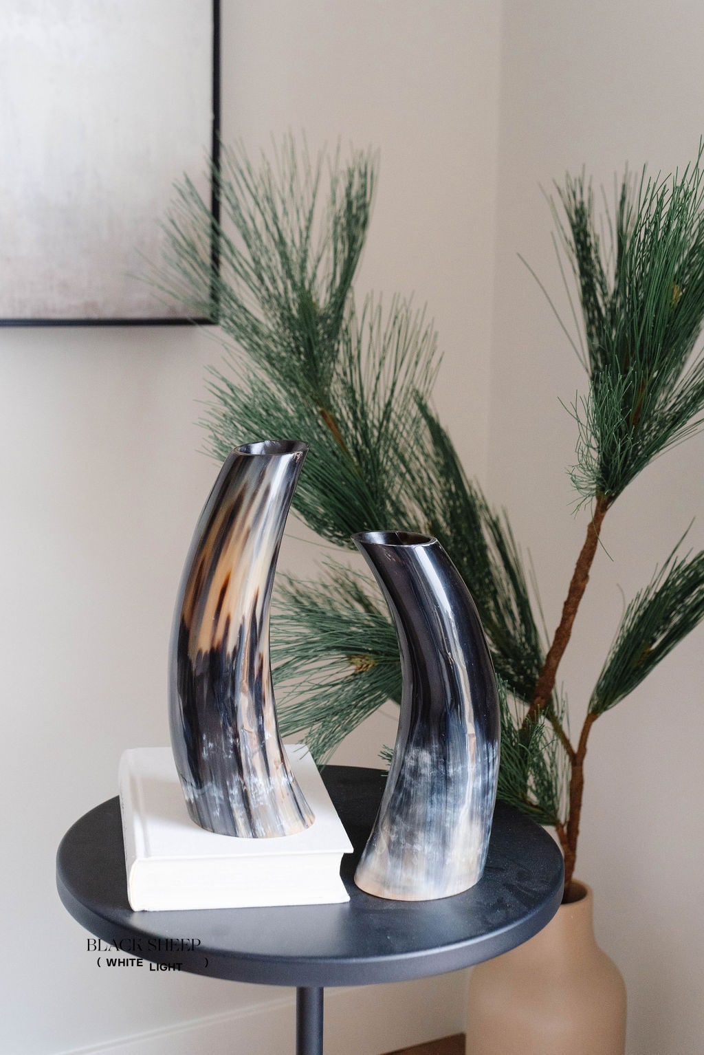 Ankole- & Gyr-Horn Dunkle VaseEX-STOCK Canada 