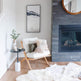 Mélange Sheepskin Pillow, straight wool 