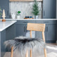 Natural Dark Grey Icelandic Sheepskin Chair Pad 