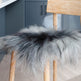 Natural Dark Grey Icelandic Sheepskin Chair Pad 