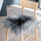 Natural Dark Grey Icelandic Sheepskin Chair Pad 