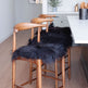 Black Icelandic Sheepskin Chair Pad 