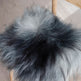 Natural Dark Grey Icelandic Sheepskin Chair Pad 
